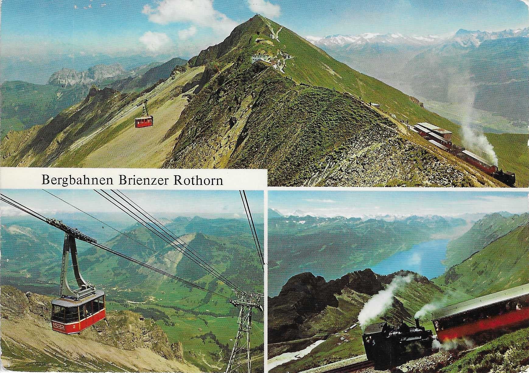 Cartoline postali: Bergbahnen Brienz Rothorn BE – Usato da Rothrist venduto da Stranglehold
