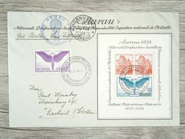 TR78 Enveloppe + Timbre Suisse 1938
