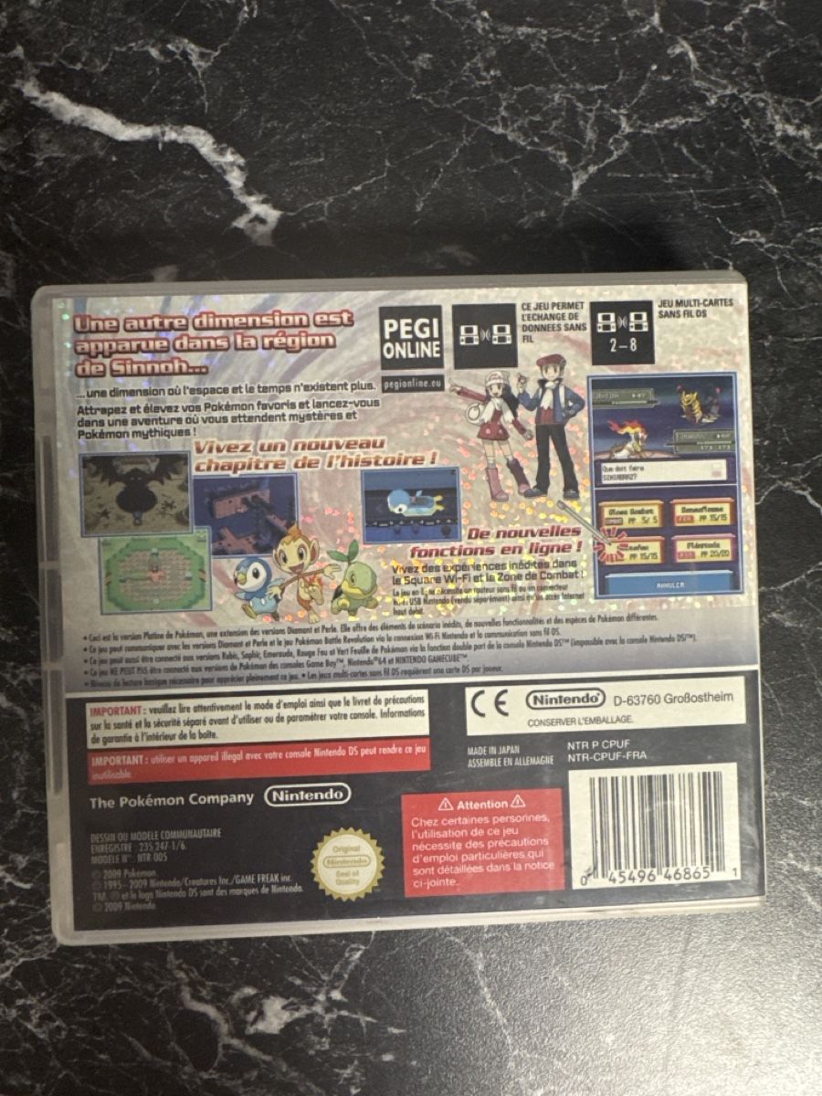 Pokémon Giochi: DS Pokémon Platine FR – Usato da Eclépens venduto da evnnn 1
