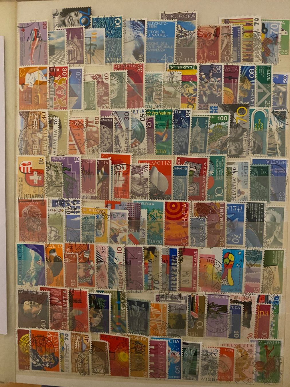Tutti i francobolli: Briefmarken Sammlung Schweiz, 120 stuck – Usato da matten b. interlaken venduto da jfran17