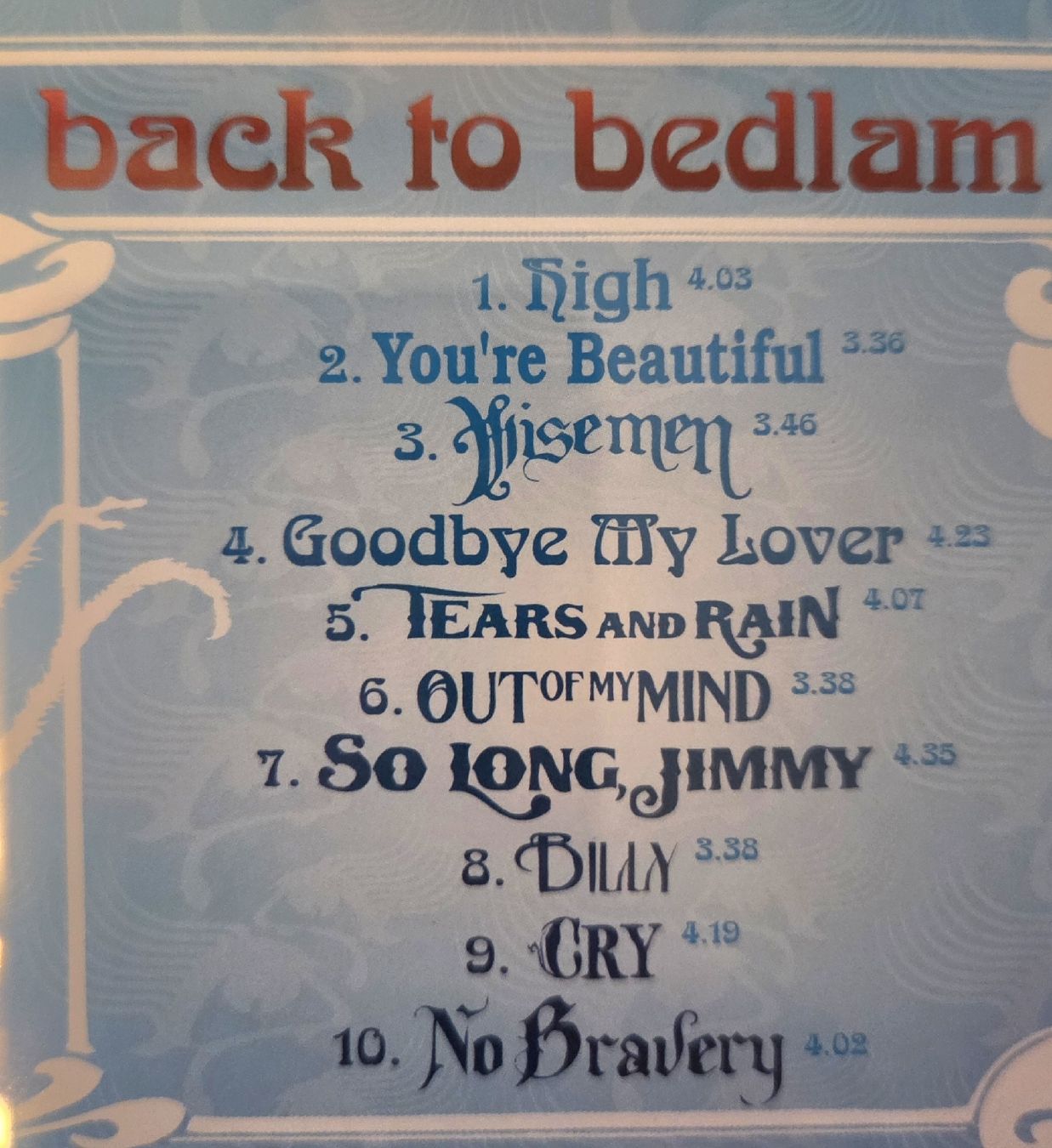 CD: James Blunt Back To Bedlam Album – Usato da Winterthur venduto da raymen74 2