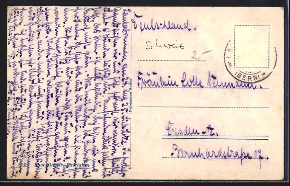 Cartoline postali: Ringgenberg am Brienzersee, Uferpartie – Usato da Berlin venduto da bartko-reher 1