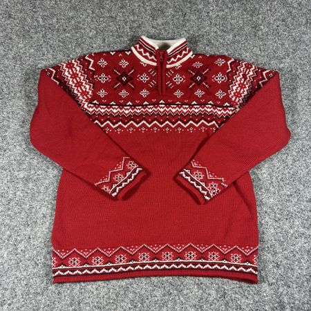 Christmas knit mid zip