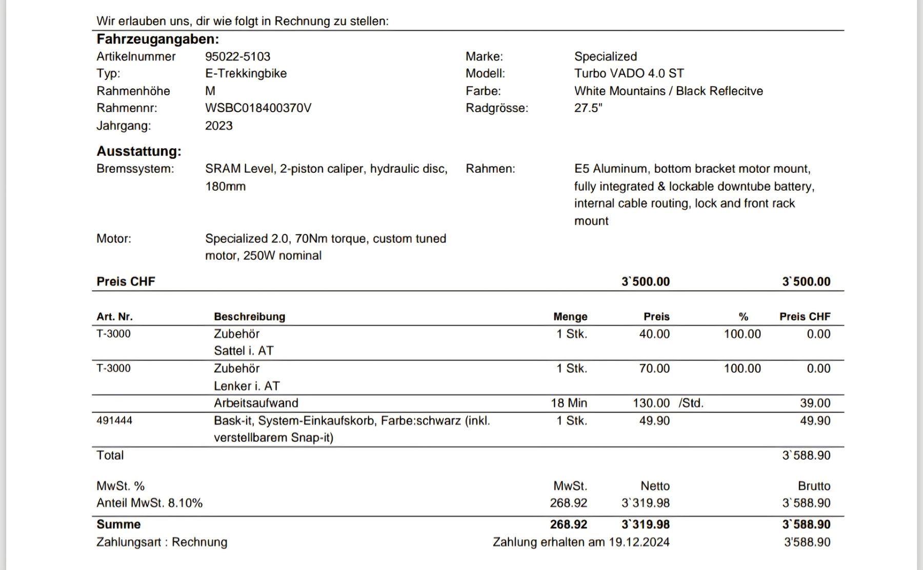 Specialized Velos: E-Bike Specialized Vado – Gebraucht aus Hinwil von rot_2rgs 3