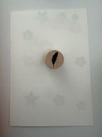 Rubber Stamp Feather Quill Design Craft scrapbooking