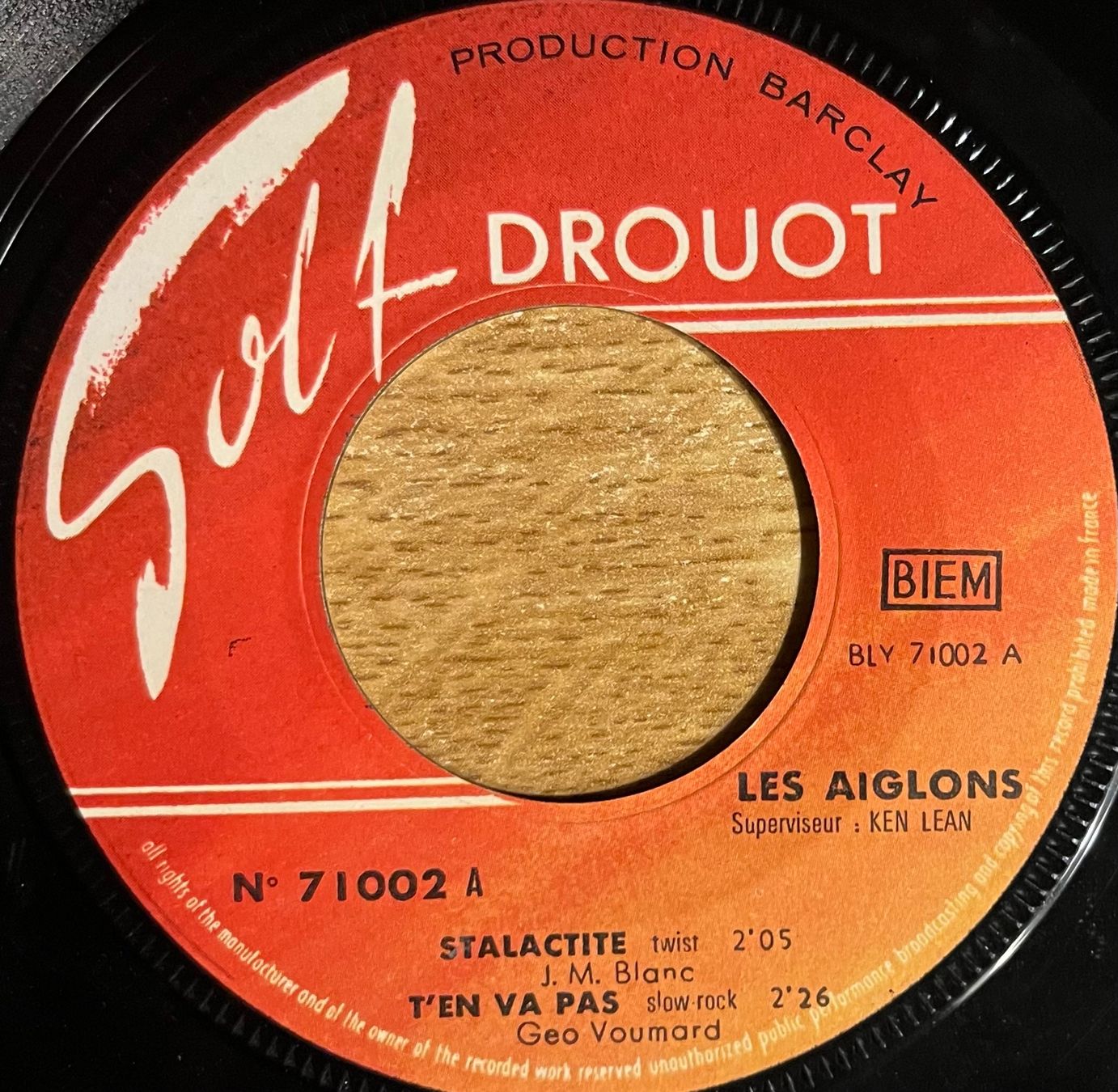 Schallplatten: LES AIGLONS - STALACTITE – Gebraucht aus Bussigny von vinyl-pas-cher 2