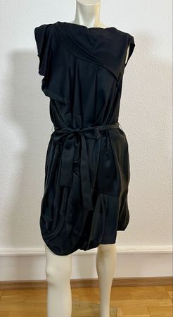 Viktor & Rolf, Kleid schwarz Gr. 36 neuwertig Seide/Wolle