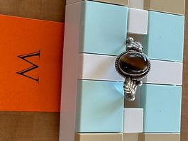 Ring mit Tigerauge / Gr. 53