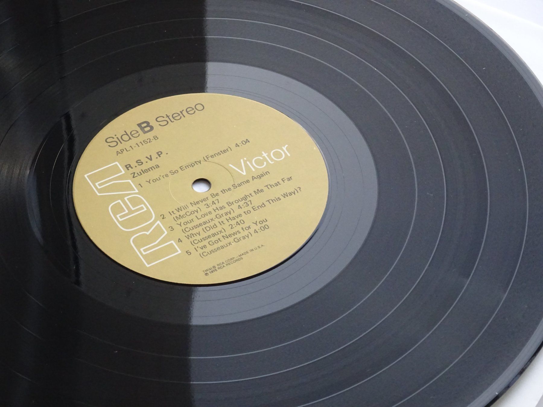 Dischi in vinile: LP Zulema - R.S.V.P. von 1975 – Usato da Birmenstorf venduto da Poweroldies 6