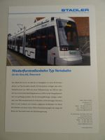 Stadler Typenblatt A4 Niederflurstrassenbahn Variobahn Graz