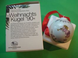 Weihnachtskugel 1990 Hutschenreuther