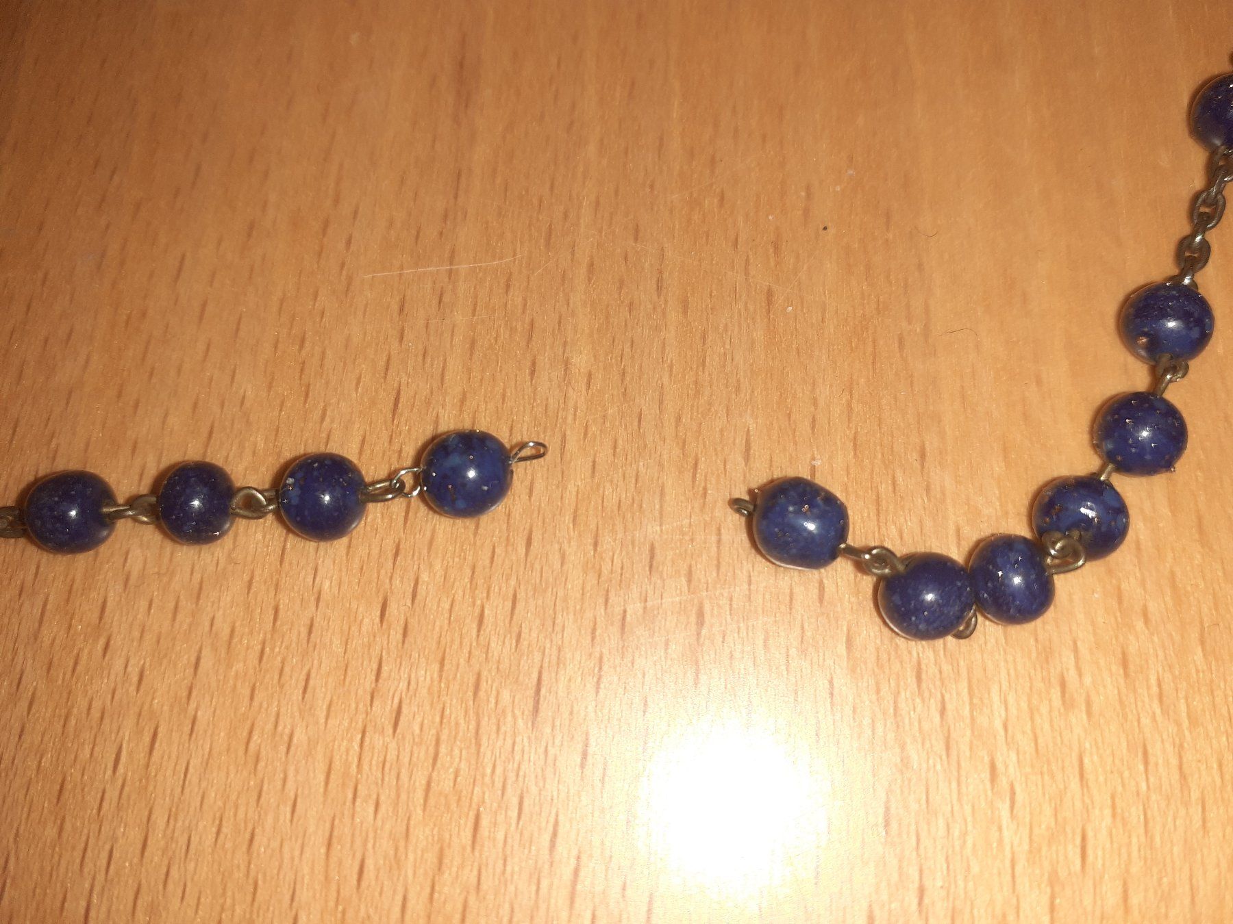 Sonstiger Schmuck: Rosenkranz aus Lapislazuli – Defekt aus Linthal von Luther 3
