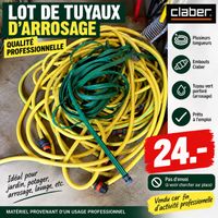 Lot de tuyaux d’arrosage professionnels – 39.–