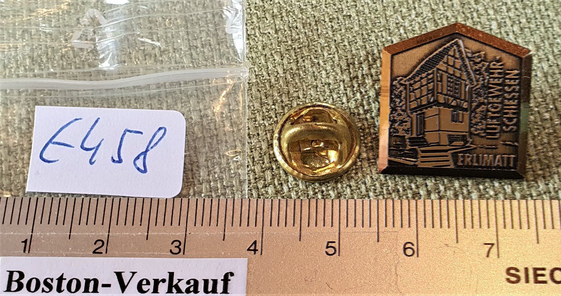 Kit di modellismo & Modellini statici: E458 - Pin Luftgewehr Schiessen Erlimatt – Usato da Reinach BL venduto da Boston-Verkauf 2
