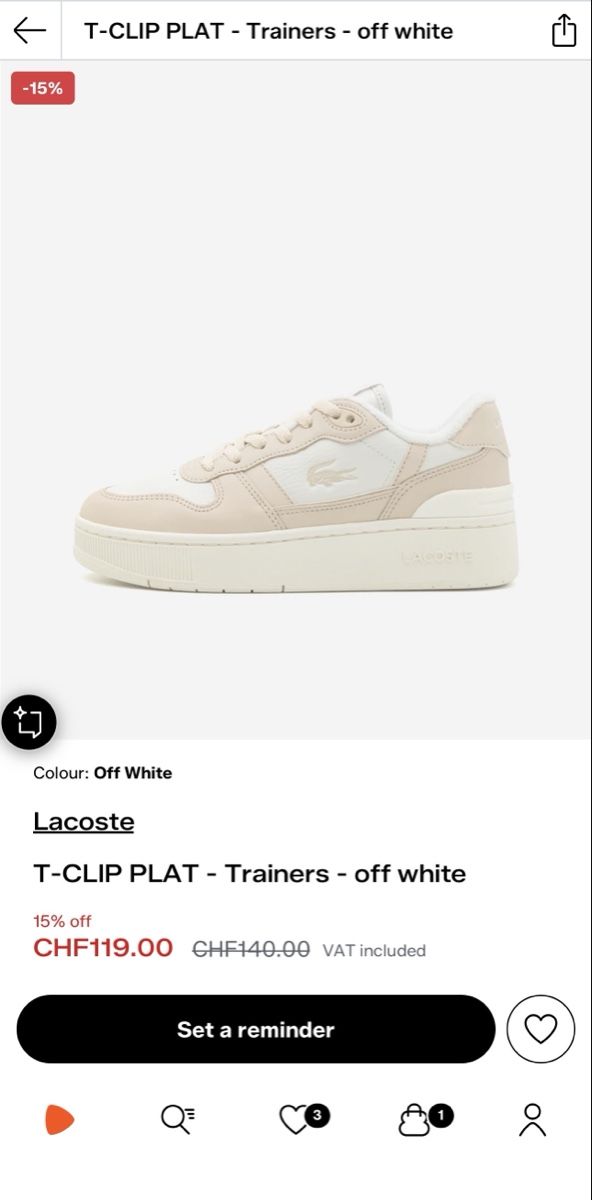 Lacoste Damenschuhe: Lacoste T-Clip Plat Sneakers – Neu (gemäss Beschreibung) aus Sins von sum_lv6d 7