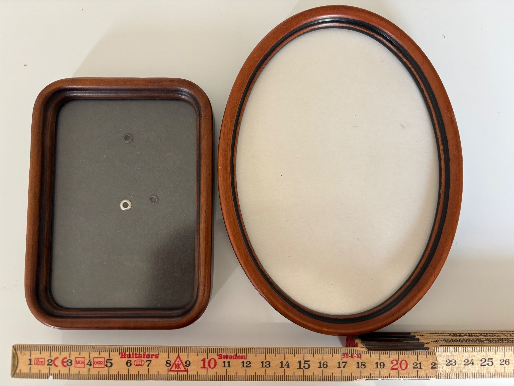 Cornici: Vintage Bilderrahmen oval und rechteckig braun Set – Usato da Horgen venduto da uge_pd5p 2