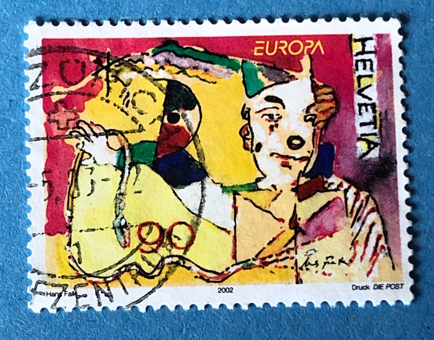 Tous les timbres: Nr. 1052 Clown mit Requisiten GESTEMPELT 2002   – D'occasion à Aarau par Billa007