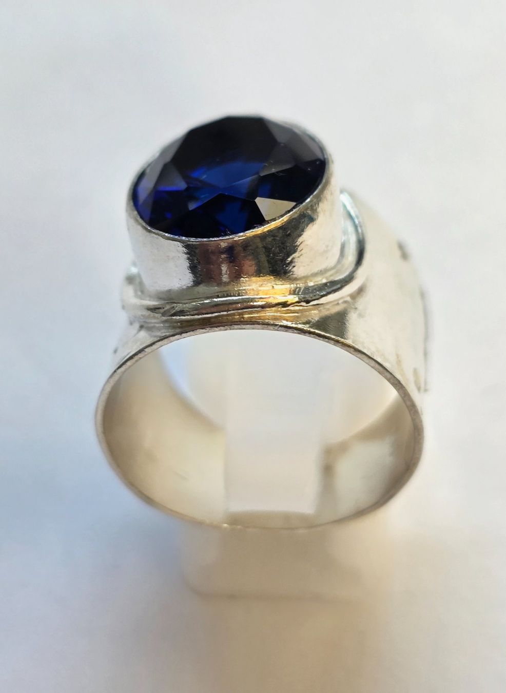 Anelli: Ring Silber blau Stein Grösse 53 Silber 925 neu – Nuovo (secondo la descrizione) da Zürich venduto da benedikt12 3