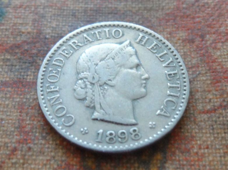 Tutti le monete: 5 Rp. 1898  (A) – Usato da Romanel-sur-Lausanne venduto da Swift13