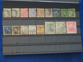 BARBADOS uralte gest. Briefmarken ab der Kat-Nr. 1