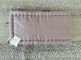 Leinen Baby Bettumrandung hand made pastell rosa