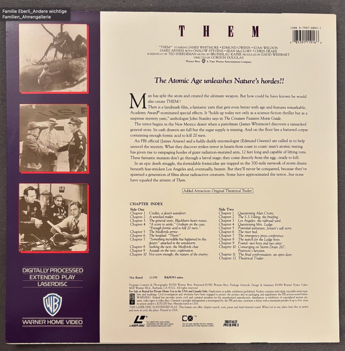 Tutti i DVDs: Laserdisc - THEM - Science-Fiction – Usato da Stans venduto da canberra04 1