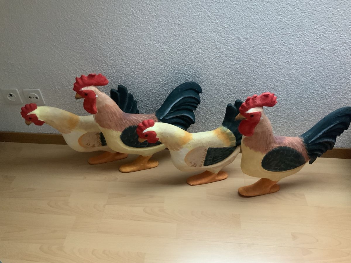 Tutte le decorazioni: Hühner Deko Figuren Hahn und Henne – Usato da Root venduto da HeidyShop 5