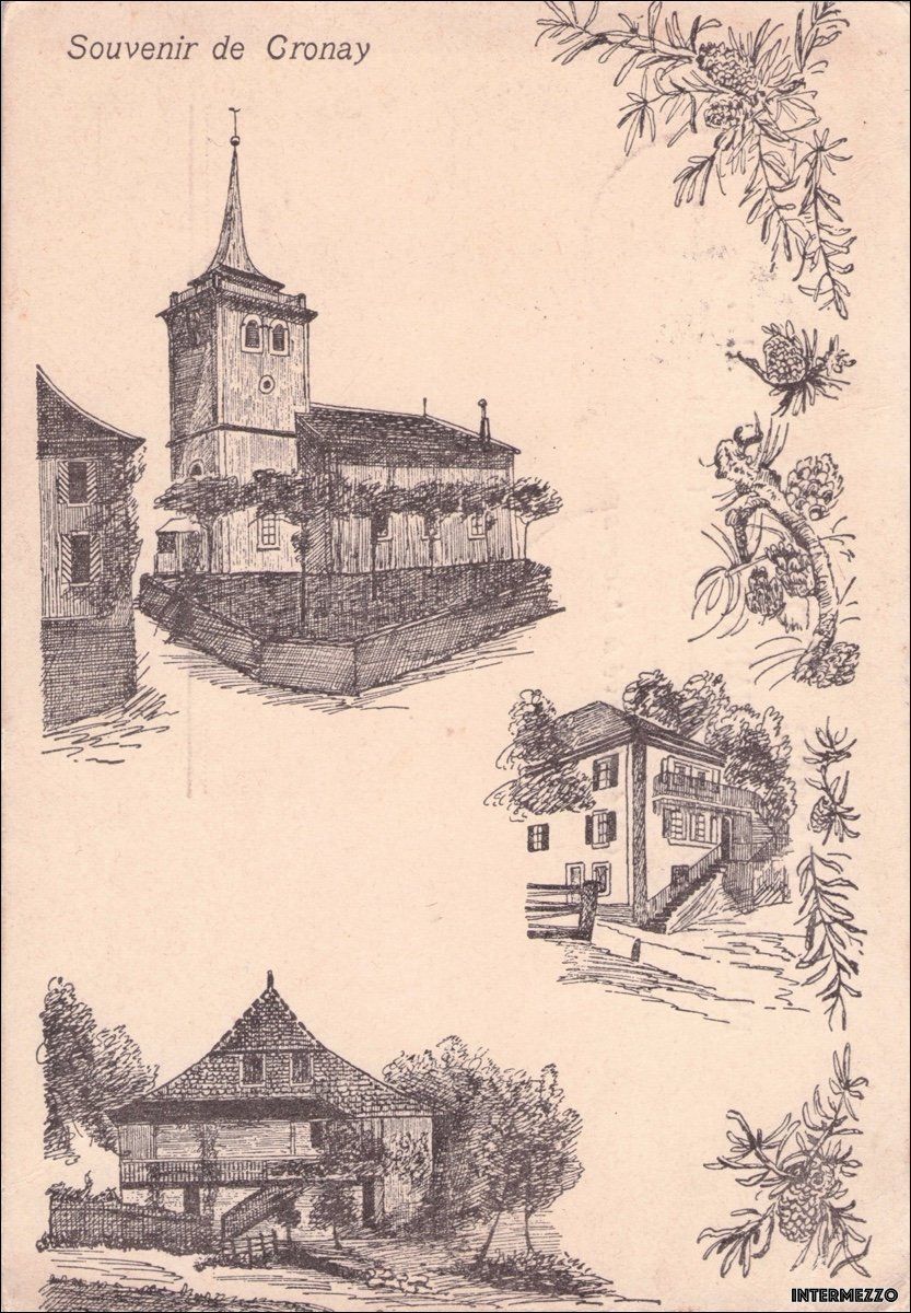 Cartoline postali: Cronay VD // Souvenir 1913 – Usato da Basel venduto da intermezzo12