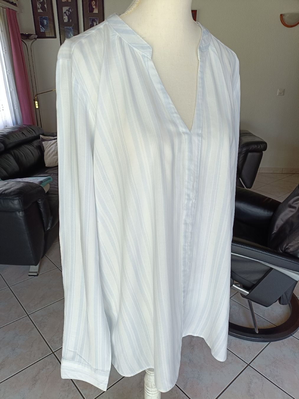 Blusen: Chicoree Bluse, gestreift, Gr. XL, Sommer leicht – Gebraucht aus Sargans von Polifemo58