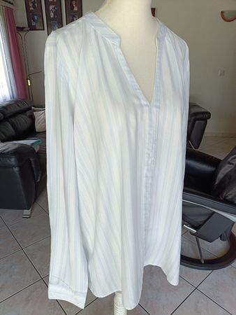 Chicoree Bluse, gestreift, Gr. XL, Sommer leicht