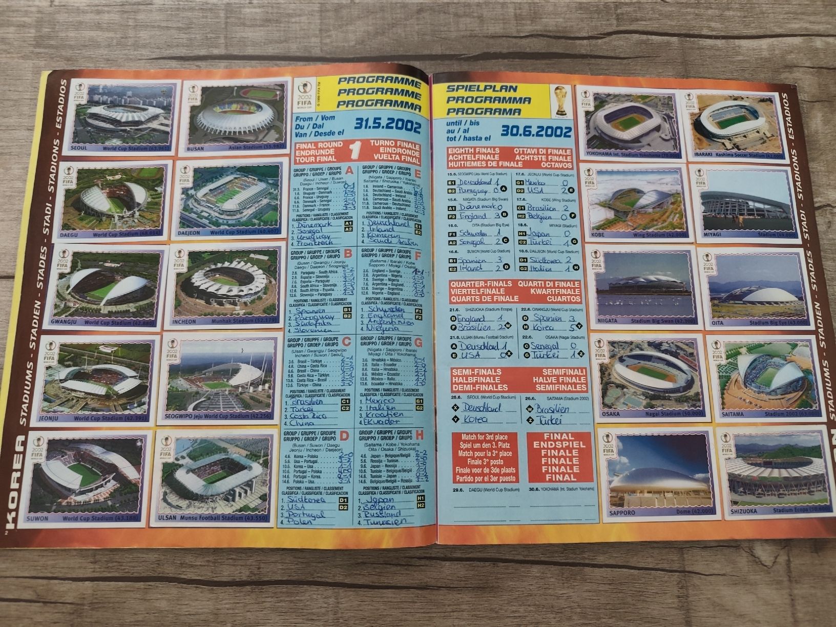 Panini Album: Panini WM 2002 komplett – Usato da Kreuzlingen venduto da m0ritz.sch 2