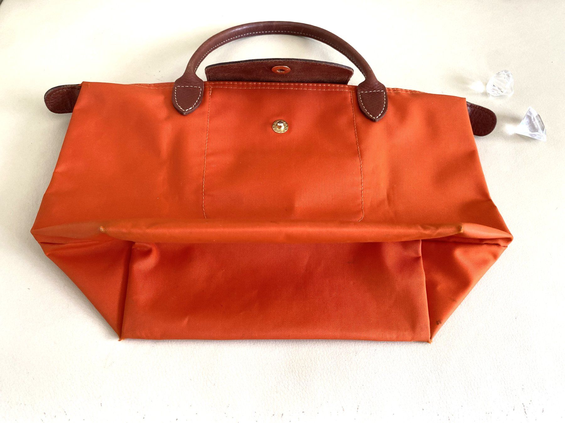 Longchamp Borse: Longchamp Le Pliage Tasche Orange Shopper – Usato da Allschwil venduto da Rosenfee 4