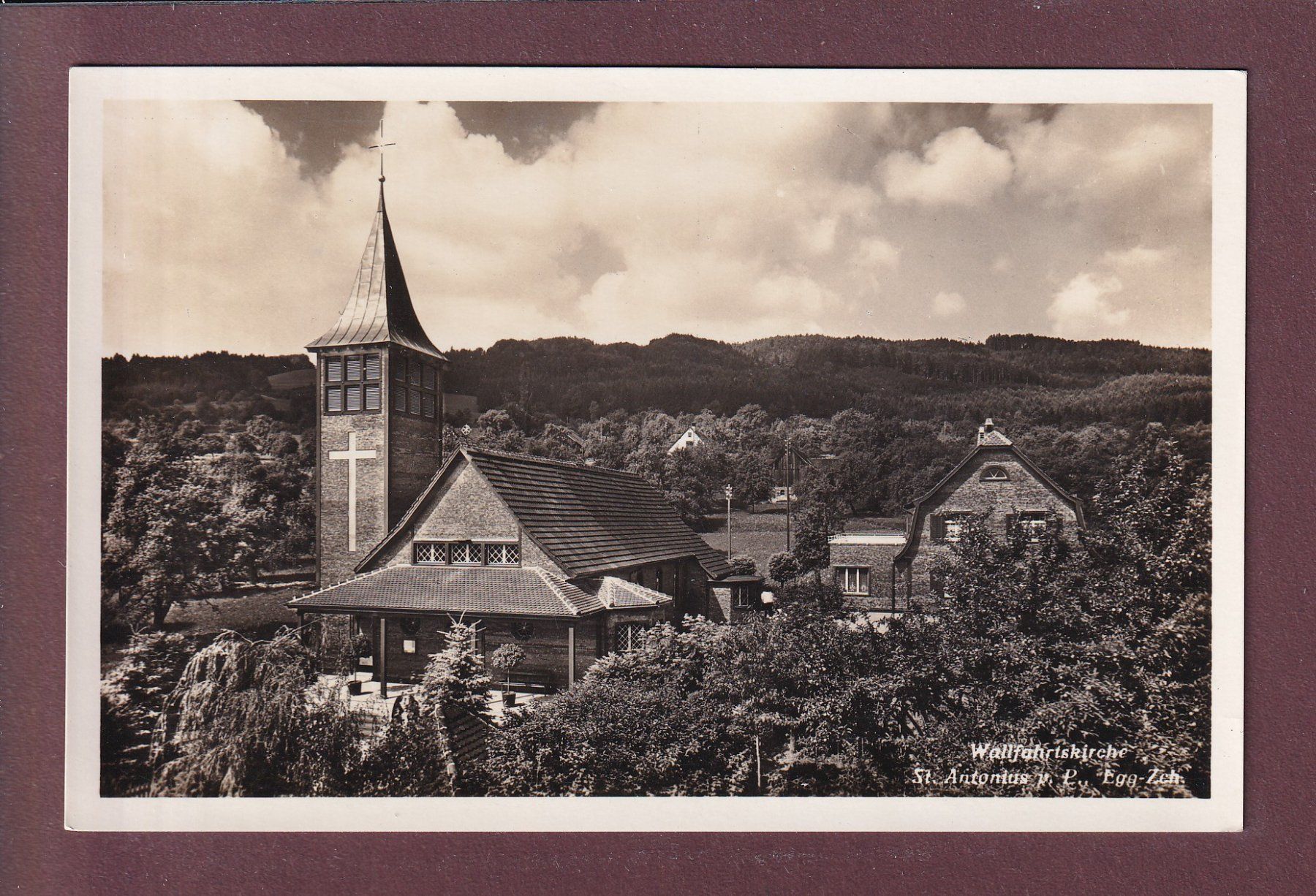 Ansichtskarten: EGG - Wallfahrtskirche St. Antonius – Gebraucht aus Pully von nicecards