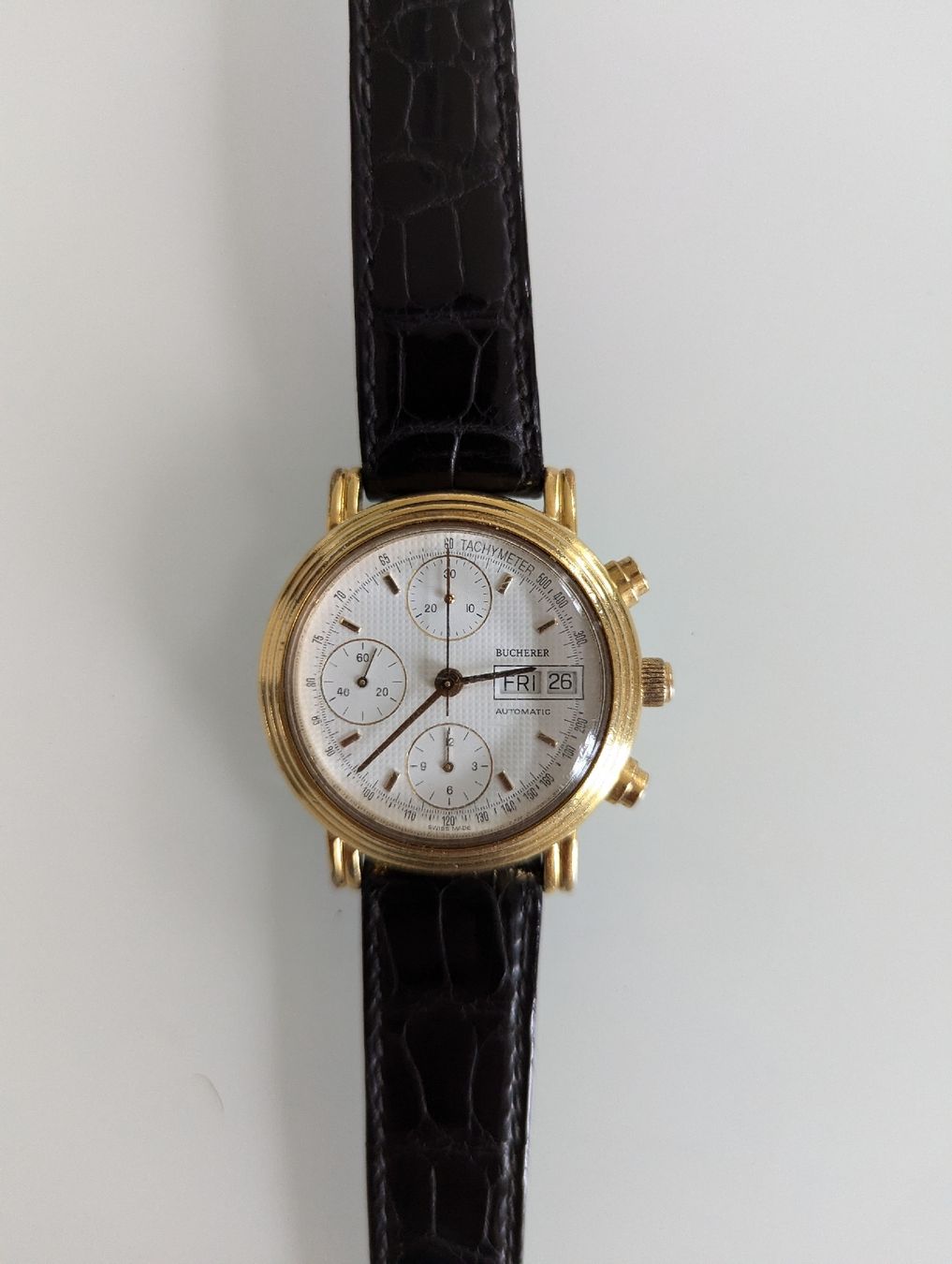Bucherer Orologi: Bucherer Chronograph Valjoux 7750 – Usato da Büren an der Aare venduto da Meee3