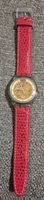 Swatch Automatique transparente et rouge
