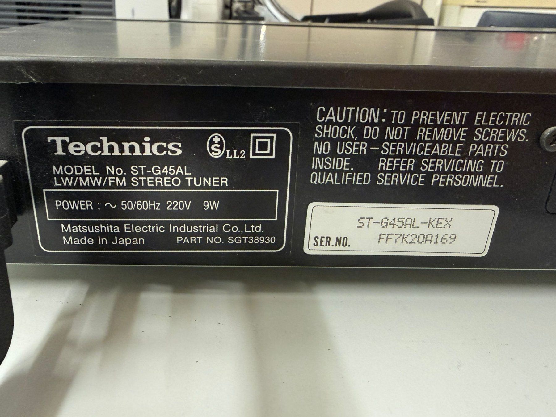 Technics Radio: Technics ST-G45AL Stereo Tuner – Usato da Oberengstringen venduto da Limmat8102 2