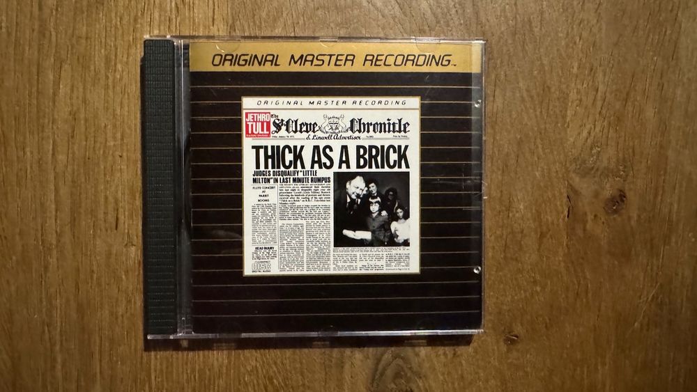 Jethro Tull Thick As A Brick MFSL Edition Original Master CD (Gebraucht ...