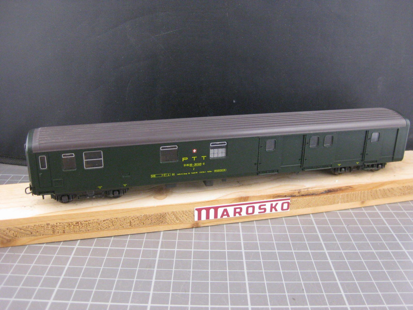 Roco Modellini di ferrovie: Roco SBB Postwagen Z4, mit OVP, H0, DC – Usato da Malters venduto da Marosko