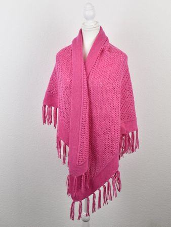 Hemisphere dreieckiges Strickcape, rosa, neuwertig