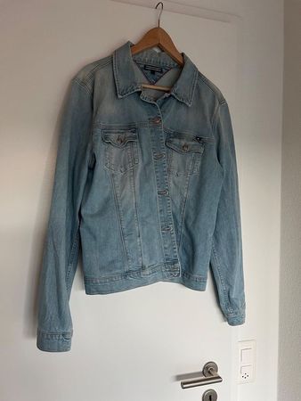 Tommy Hilfiger Damen Jeansjacke Gr. 42 – Hellblau – Top