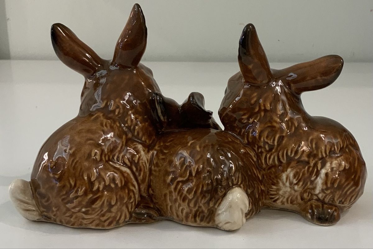 Statuette: Trio de lapin brun by Goebel – Usato da rolle venduto da Tontonjulot 1