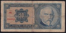 Tschechoslowakei 20 Korun 1926