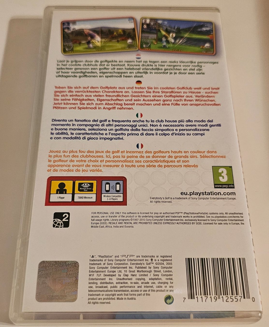 Sony Giochi: PSP Spiel - Everybody's Golf – Usato da La Garde venduto da The_Hammer76 1