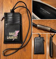 YVES SAINT LAURENT PARIS  Vintage Leder-Etui  mit Kordel