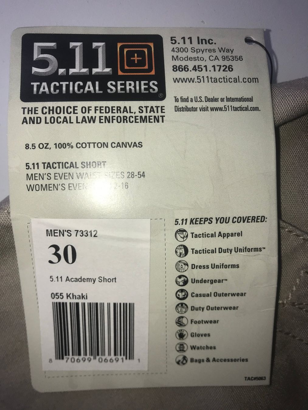 Pantaloni: 5.11 Tactical Shorts, Original 30 Zoll – Nuovo (secondo la descrizione) da Onex venduto da johnca 3
