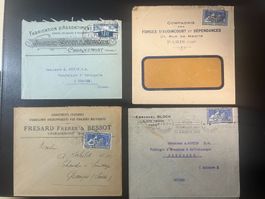 4 enveloppes 1925