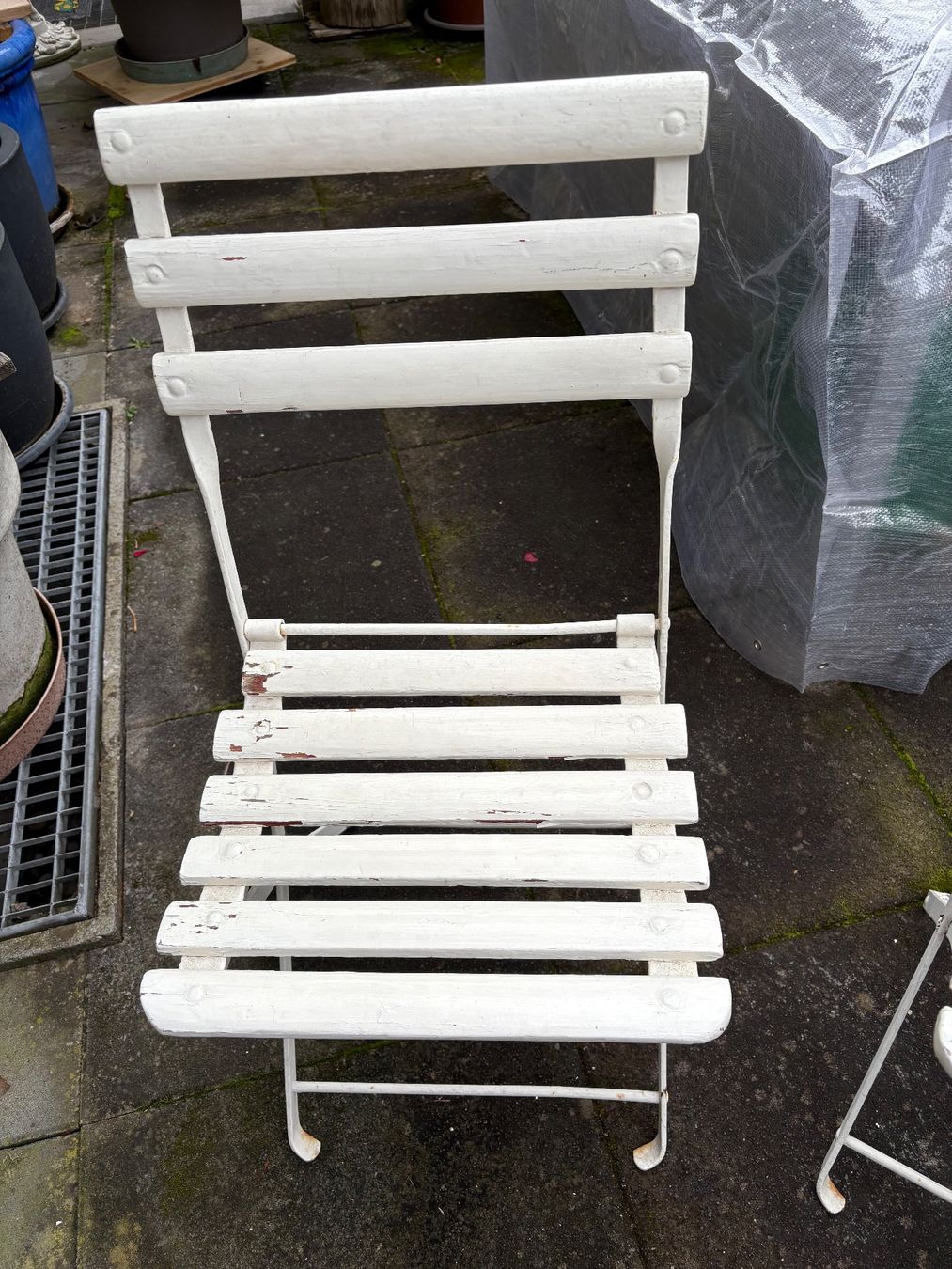 Stühle: Gartenstuhl Shabby chic – Gebraucht aus Unterägeri von Muggenstutz03