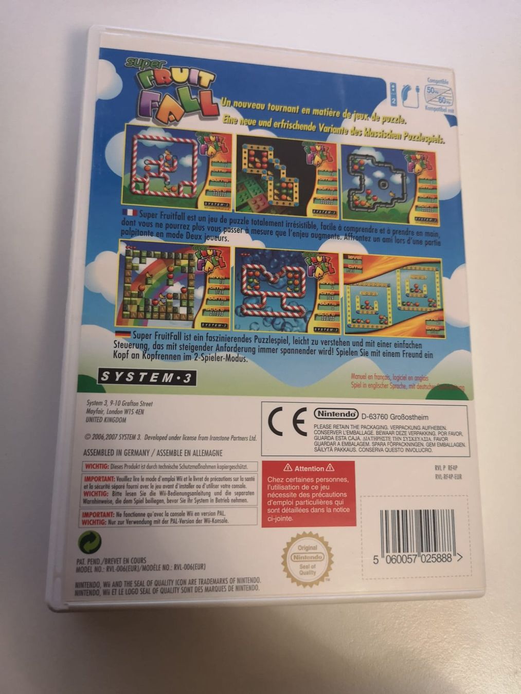 Nintendo Giochi: Super Fruit Fall (Wii) – Usato da Herisau venduto da Seyashop_2 2