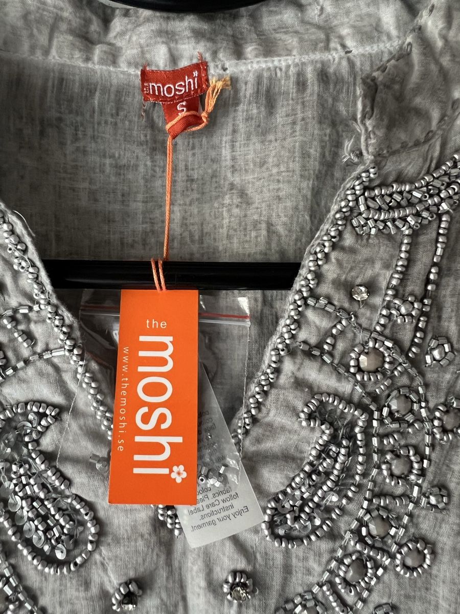 Tuniche: Moshi Tunika Gr. S, grau, neu, leichte Longbluse – Nuovo e nell'imballaggio originale da Langenthal venduto da ivet7 3