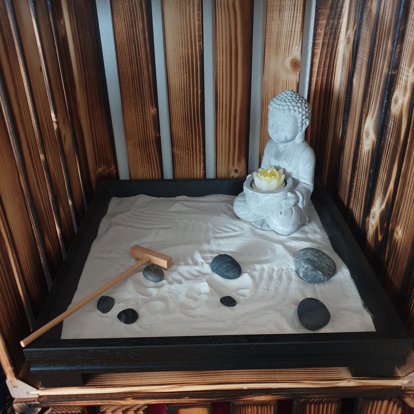 Alle Dekorationen: Zen Garten, 30x30x5cm – Neu (gemäss Beschreibung) aus Neuendorf von DeSiriA